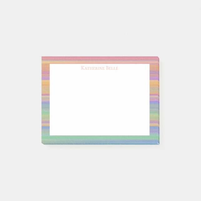 Skymningsutsikt Ljust Färgad Sydvästlig Mönster Post-it Block (Framsida)