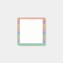Skymningsutsikt Ljust Färgad Sydvästlig Mönster Post-it Block