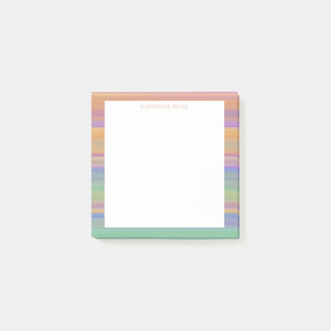 Skymningsutsikt Ljust Färgad Sydvästlig Mönster Post-it Block (Framsida)