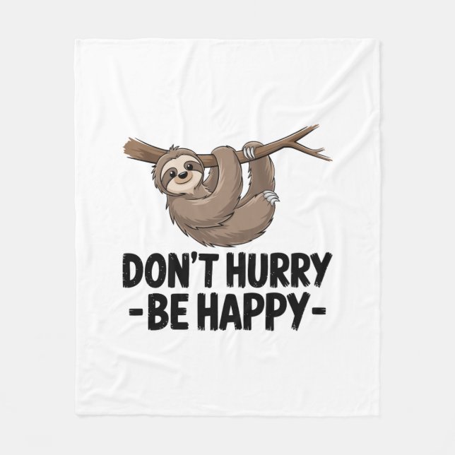 Skynda dig inte till Lycklig Fleecefilt (Framsidan)