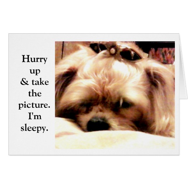 Skynda på hälsningskort (Framsidan Horizontal)