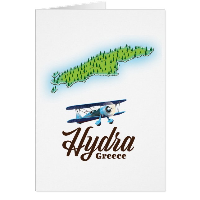 Skyros Greece karta Hälsningskort (Framsidan)