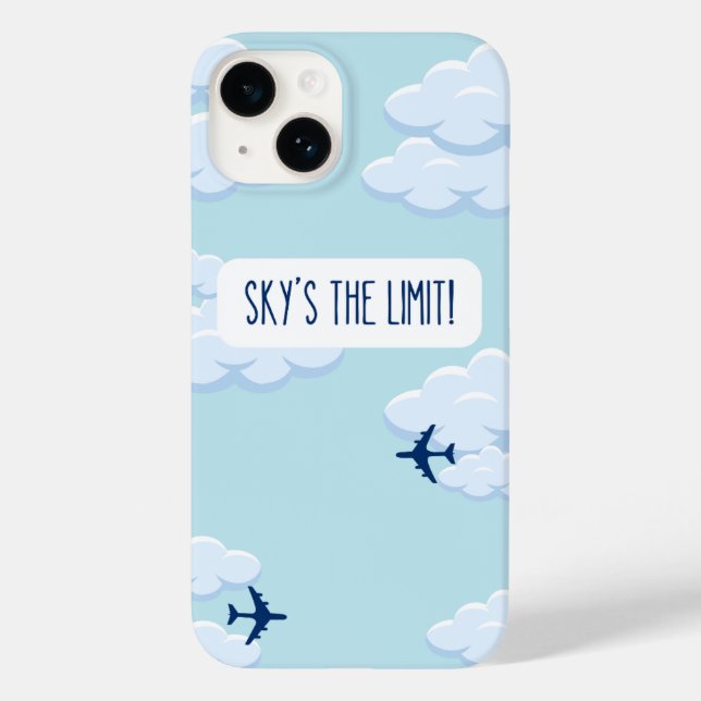 Sky's The Limit – Motivational iPhone 14 Case (Baksida)