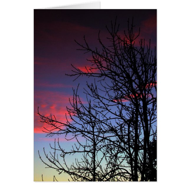 Skyscapes #002-kort hälsningskort (Framsidan)