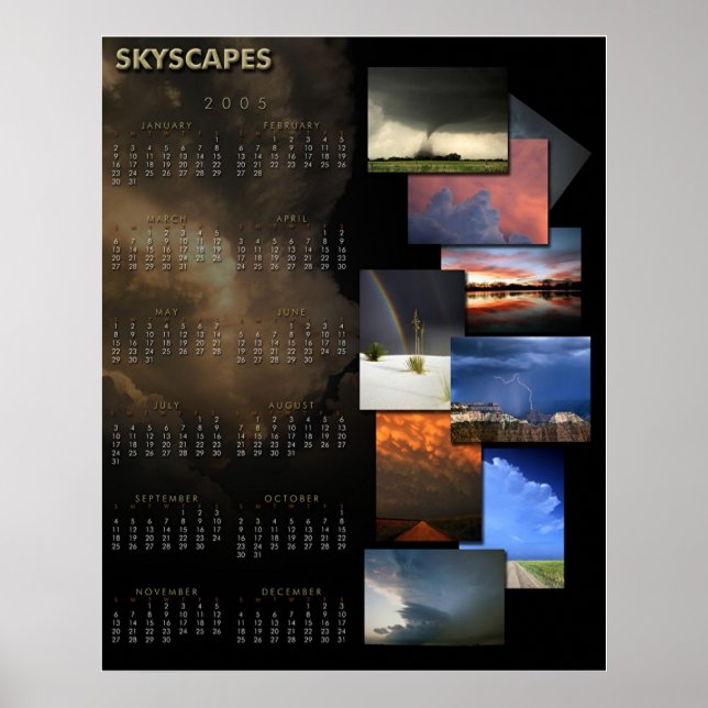Skyscapes 2005-kalender poster (Framsidan)