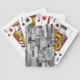 Skyscraper City Isometric Seamless Struktur Casinokort