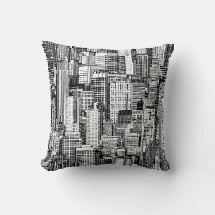 Skyscraper City Isometric Seamless Struktur Kudde
