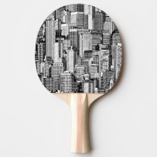 Skyscraper City Isometric Seamless Struktur Pingisracket