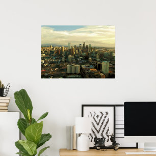 Skyscraper i centrala Seattle Washington Poster