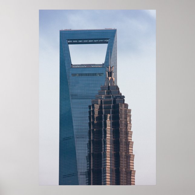Skyscraper i Shanghai-Chinan Poster (Framsidan)