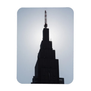 Skyscraper silhouette Shinjuku, Tokyo, Japan Magnet