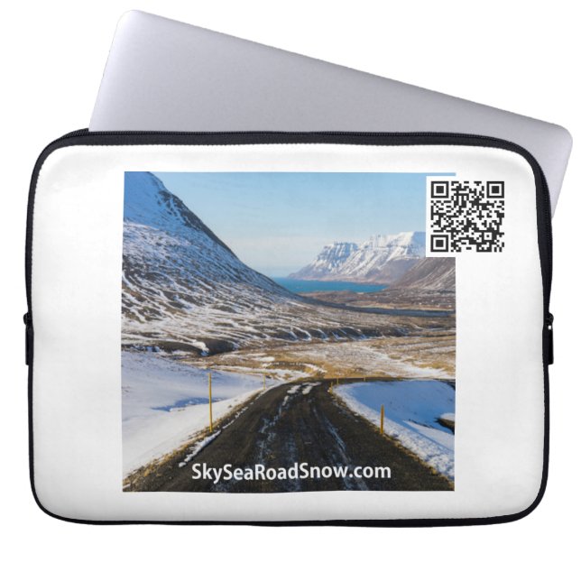 SkySeaRoadSnow - Laptop sleeve 13 tum (Framsidan)