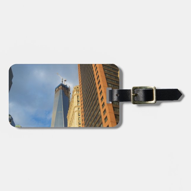 Skyskrapa Reflektioner av New York Bagagebricka (Horisontell Framsida)