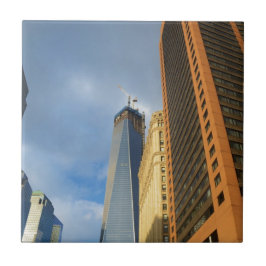 Skyskrapa Reflektioner av New York Kakelplatta