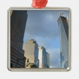 Skyskrapor i New York Julgransprydnad Metall