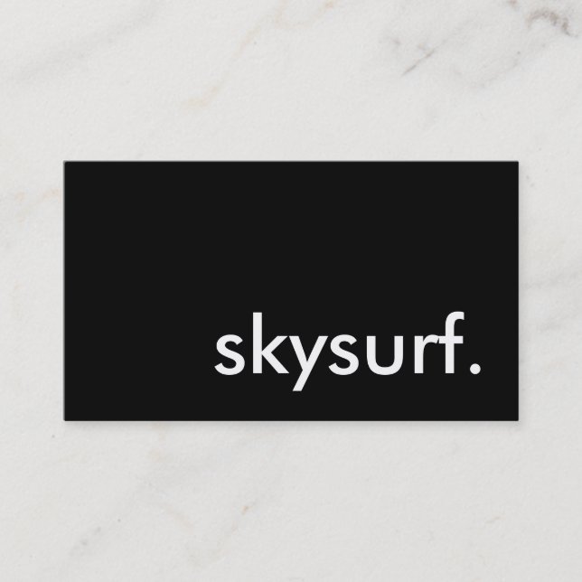 skysurf. visitkort (Framsida)
