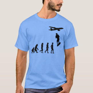 Skysurfing Fallskärmshoppande Extrem sport Evoluti T Shirt