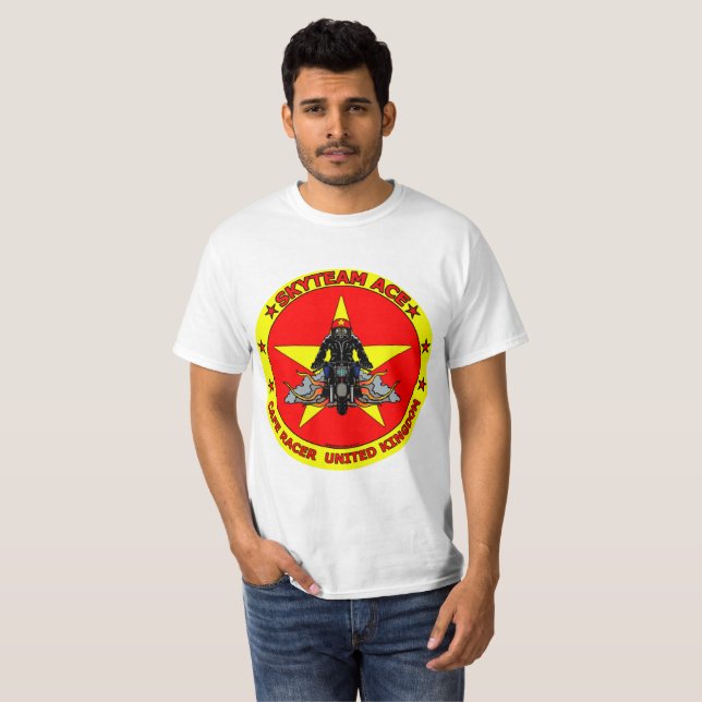 Skyteam topp- UK uppdelning T Shirt (Hel framsida)