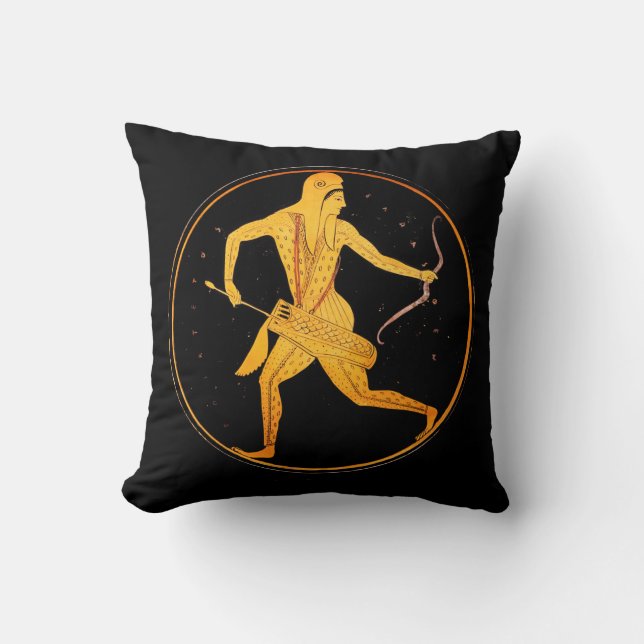 SKYTHIAN ARCHER Tondo Greece Attic Red Figur Kudde (Framsida)