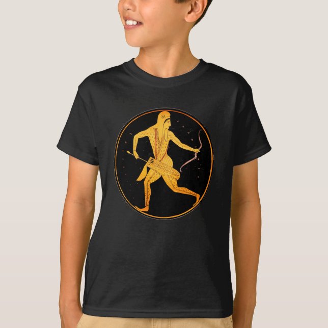SKYTHIAN ARCHER Tondo Greece Attic Red Figur T Shirt (Framsida)