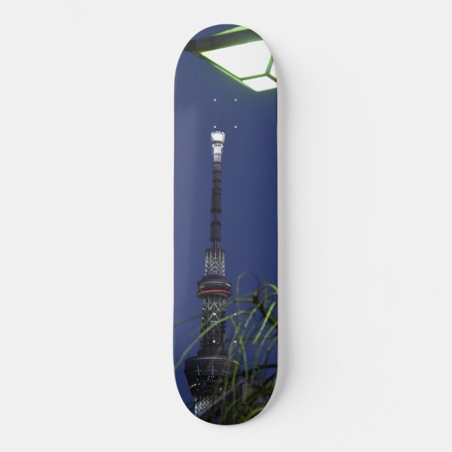 SKYTREE TOKYO JAPAN MINI SKATEBOARD BRÄDA 18,5 CM (Framsida)