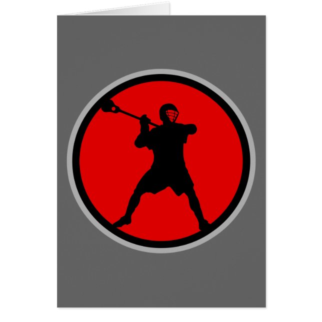 Skytt-rött Hälsningskort (Framsidan)