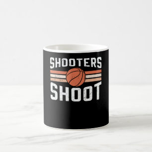 Skyttar Skjuter Boll Basketdesign Kaffemugg