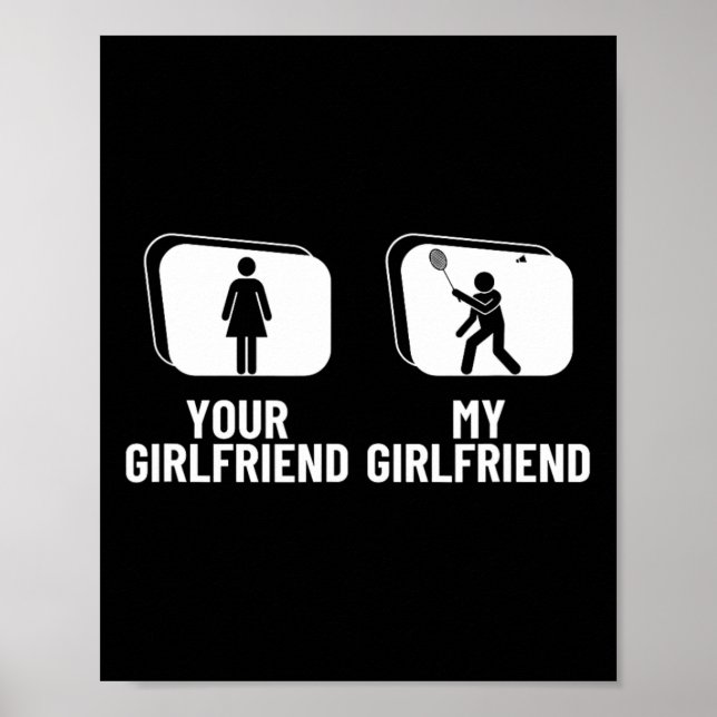 Skytte din flickvän min Girlkompis Funny Dminto Poster (Framsidan)