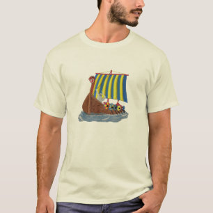 Skyttel för segling för svensk Viking frakt Tee Shirt