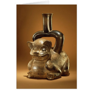 Skyttel med puman, Chavin kultur, c.90 BC Hälsningskort