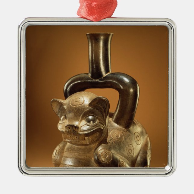 Skyttel med puman, Chavin kultur, c.90 BC Julgransprydnad Metall (Framsidan)