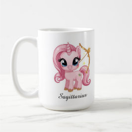 Skytten Celestial Zodiac Mugg-Rosa Blommig Pil Kaffemugg