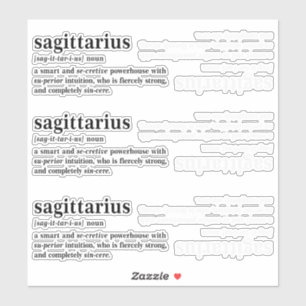 Skytten Definition Estetisk Astrologi Present Klistermärken