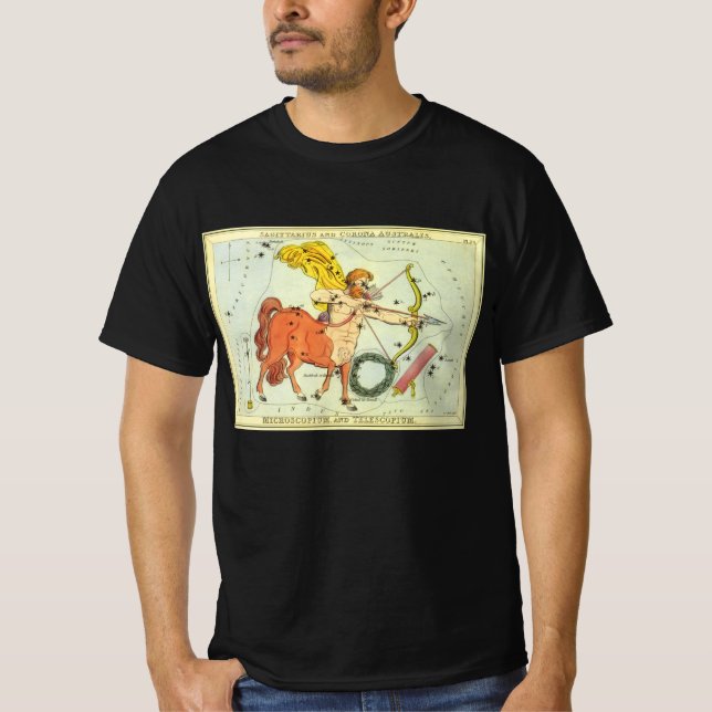 Skytten, Gammal stjärnbild Urania's Mirror T-shirt (Framsida)