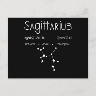 Skytten Horoskop Astrologi Stjärntecken Födelsedag Vykort