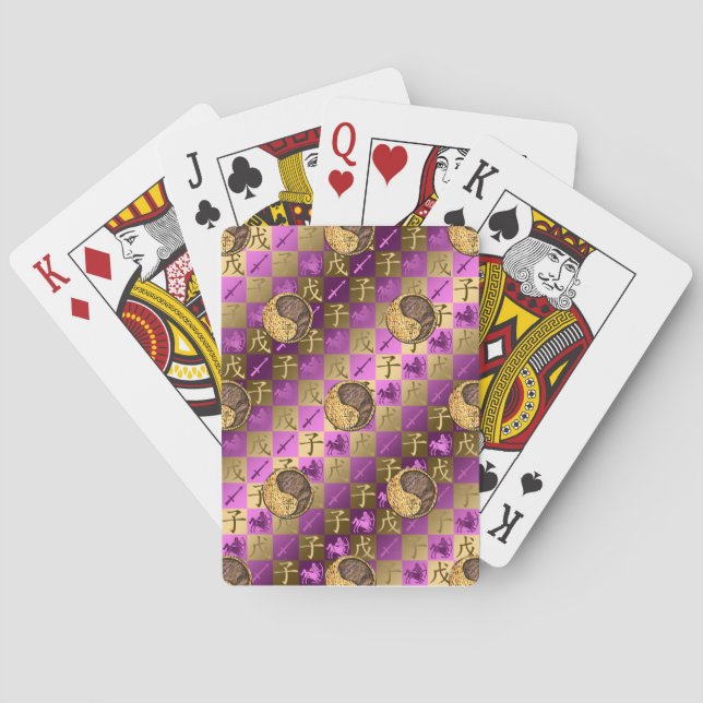 Skytten & Jordråtta Casinokort (Baksidan)