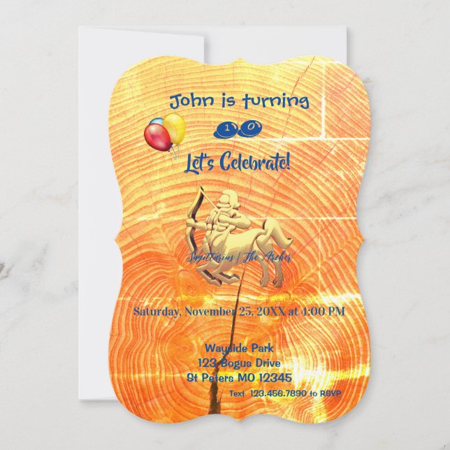 Skytten Skytten (22 nov – 21 dec) Inbjudningar (Framsida)