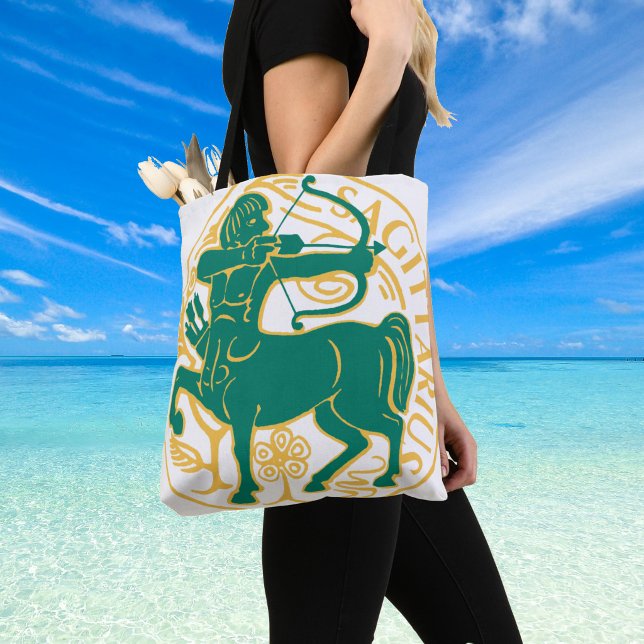 Skytten Stjärntecken på en Tygkasse (Star sign sagitarius shoulder bag)