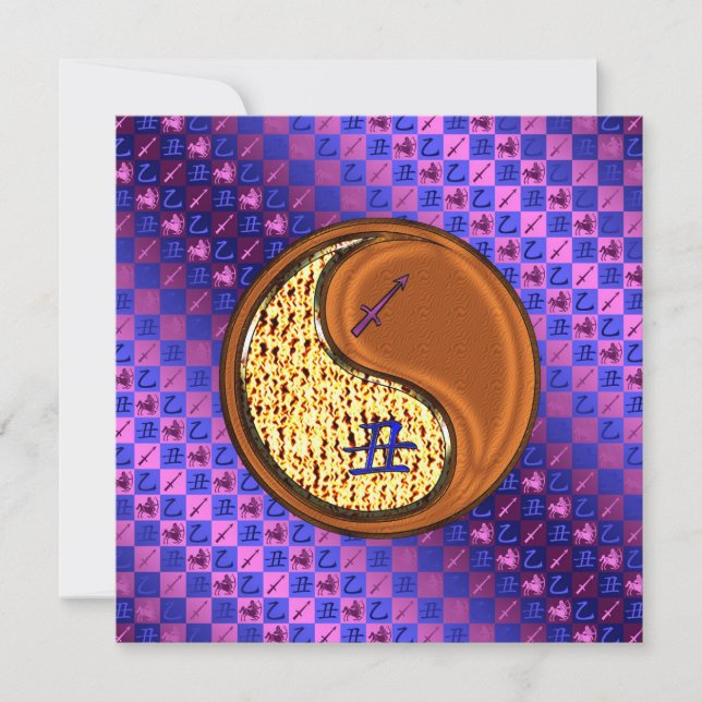 Skytten & Trä Oxe Kort (Framsida)