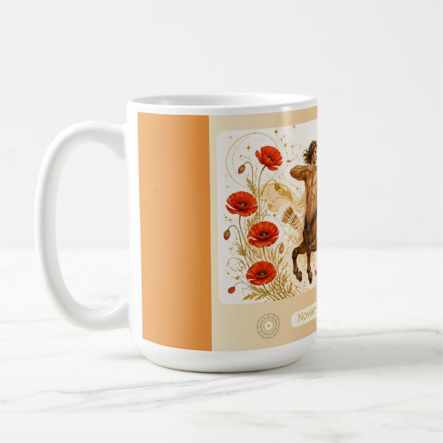 Skytten Vallmo Art Nouveau Mugg (Vänster)