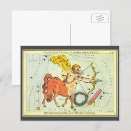 Skytten, Vintage Konstellation Urania's Mirror Vykort
