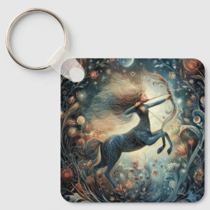 Skytten Zodiak Astrologi Mystisk Födelsedag Nyckelring