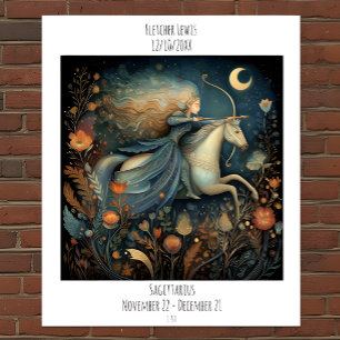 Skytten Zodiak Astrologi Namn & Födelsedag Poster