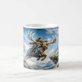 Skytten Zodiak med Krigare Ridande en Majestätisk  Kaffemugg