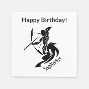 Skytten Zodiak-symbol och tecken Pappersservett