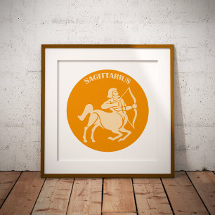 Skytten, Zodiakskilt, Horoskop, Astrologi Poster