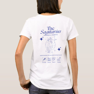 Skytten Zodiakskytten Astrologi Linjekonst T Shirt