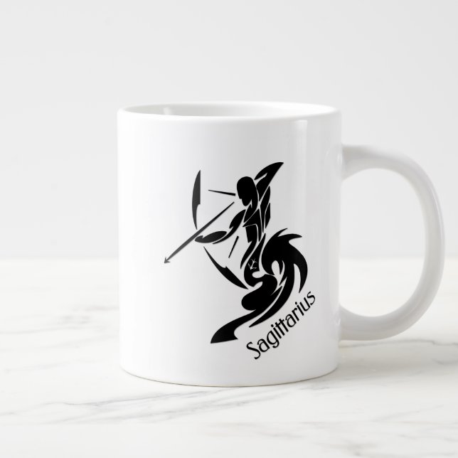 Skytten Zodiakssymbol och tecken Jumbo Mugg (Höger)