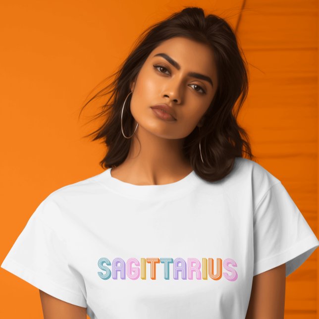 Skyttens födelsedagar astrologi typografi trendigt t shirt (Skapare uppladdad)