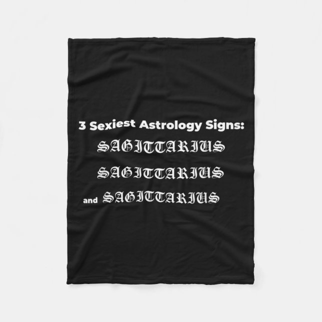 Skyttens födelsedagscitat _skyttens astrologi fleecefilt (Framsidan)